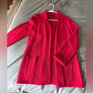 Talbots Vibrant Red Cardigan Sweater